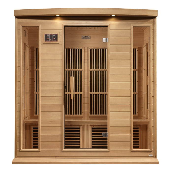 Golden Designs "4-Person Corner Near Zero EMF Infrared Sauna - Maxxus"