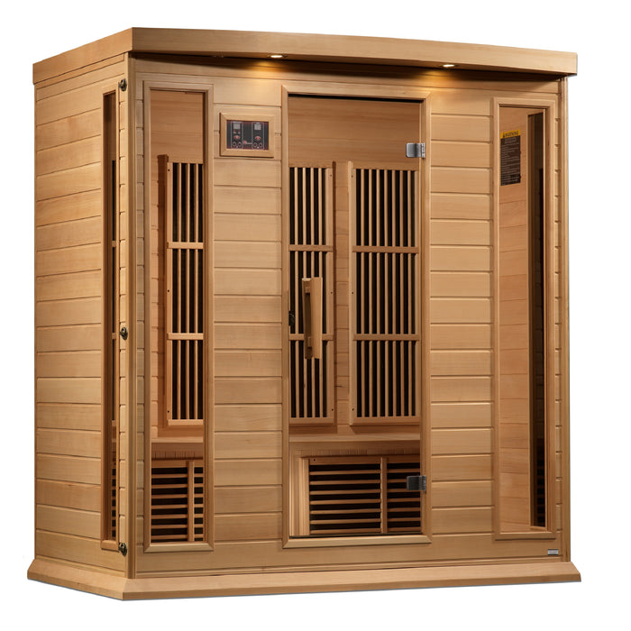 Golden Designs "4-Person Corner Near Zero EMF Infrared Sauna - Maxxus"