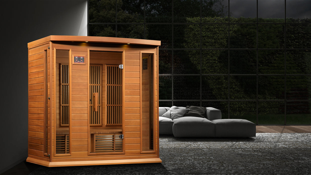 Golden Designs "4-Person Low EMF Cedar Infrared Sauna - Maxxus"