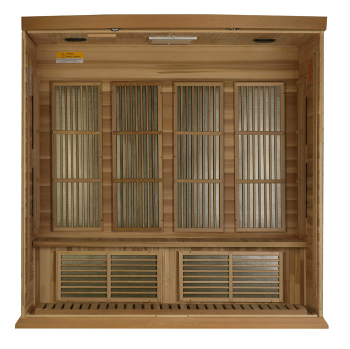 Golden Designs "4-Person Low EMF Cedar Infrared Sauna - Maxxus"