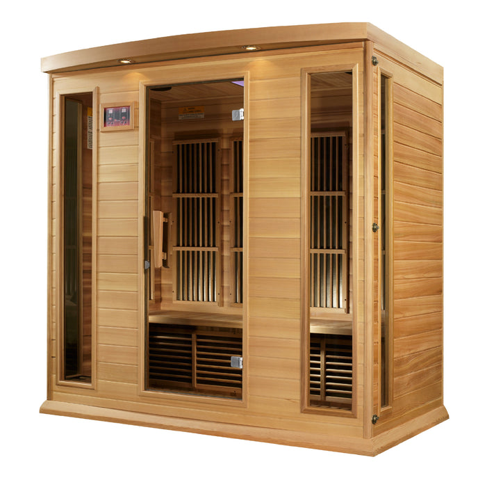 Golden Designs "4-Person Low EMF Cedar Infrared Sauna - Maxxus"