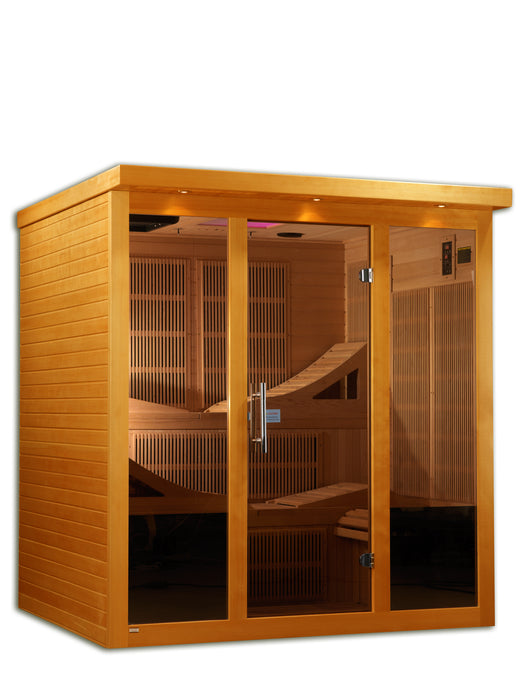 Golden Designs "6-Person Ultra Low EMF Infrared Sauna - Dynamic Monaco"