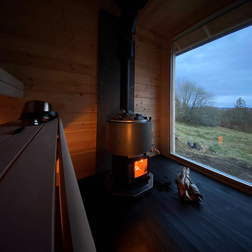 Narvi Luosto VS Wood-Burning Sauna Stove w/ Watertank — 16 kW Finnish Sauna Heater