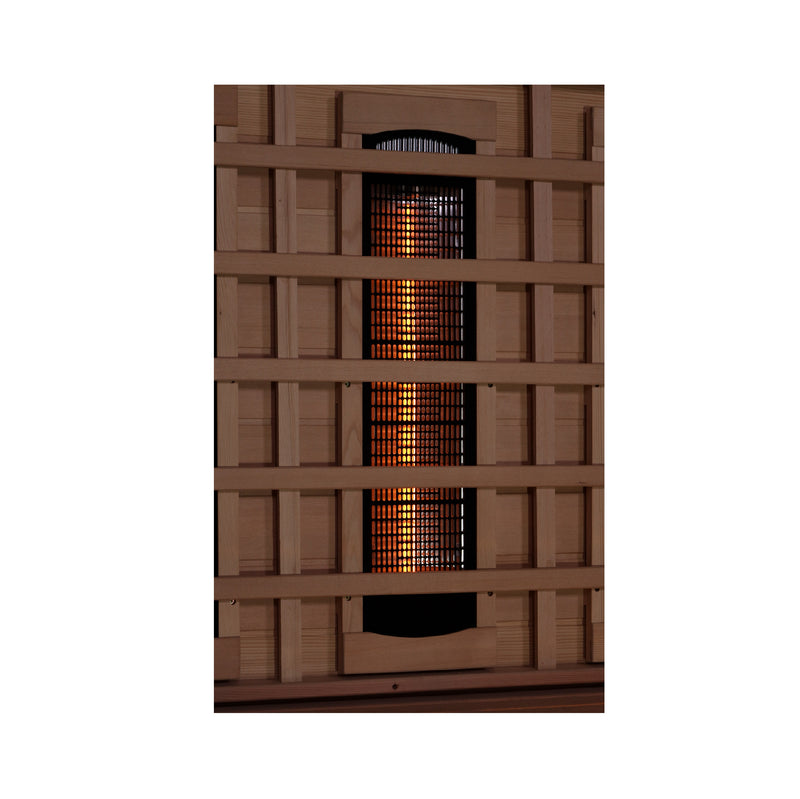 Golden Designs "3-Person Full Spectrum Infrared Sauna with Himalayan Salt Bar"