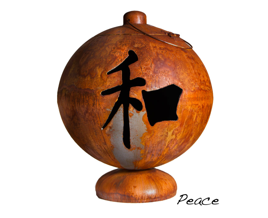 Ohio Flame Fire Globe "Peace, Happiness, Tranquility"