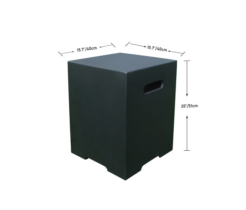 Square Propane Tank Cover and Side Table