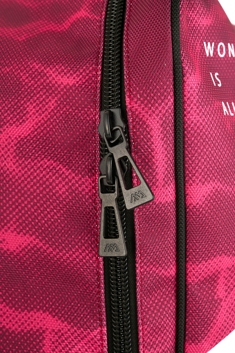 Premium Luggage Bag with Rolling Wheel (Raspberry) - 90L