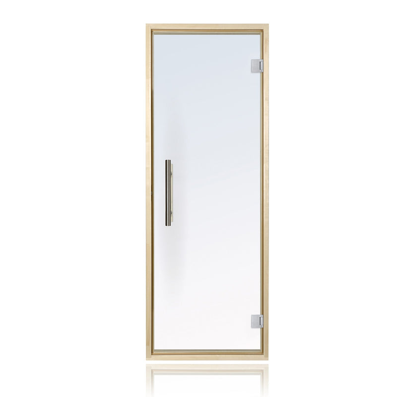ProSaunas Prehung Clear Glass Sauna Door, Aspen Frame 24x73 — Aspen