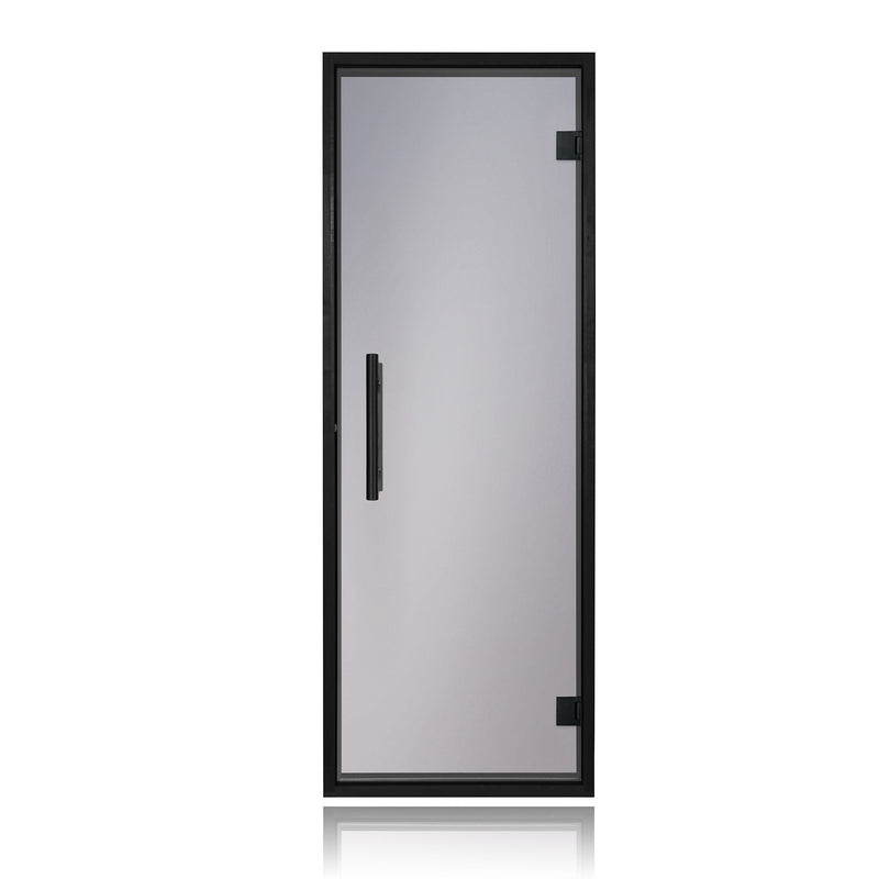 ProSaunas Prehung Tinted Glass Sauna Door, Black Alder Frame 24x73 — Black Alder