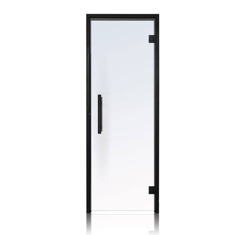ProSaunas Prehung Clear Glass Sauna Door, Black Alder 24x81 — Black Alder