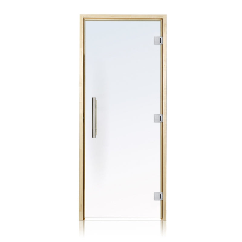 ProSaunas Prehung ADA Clear Glass Sauna Door, Aspen 36x81 — Aspen