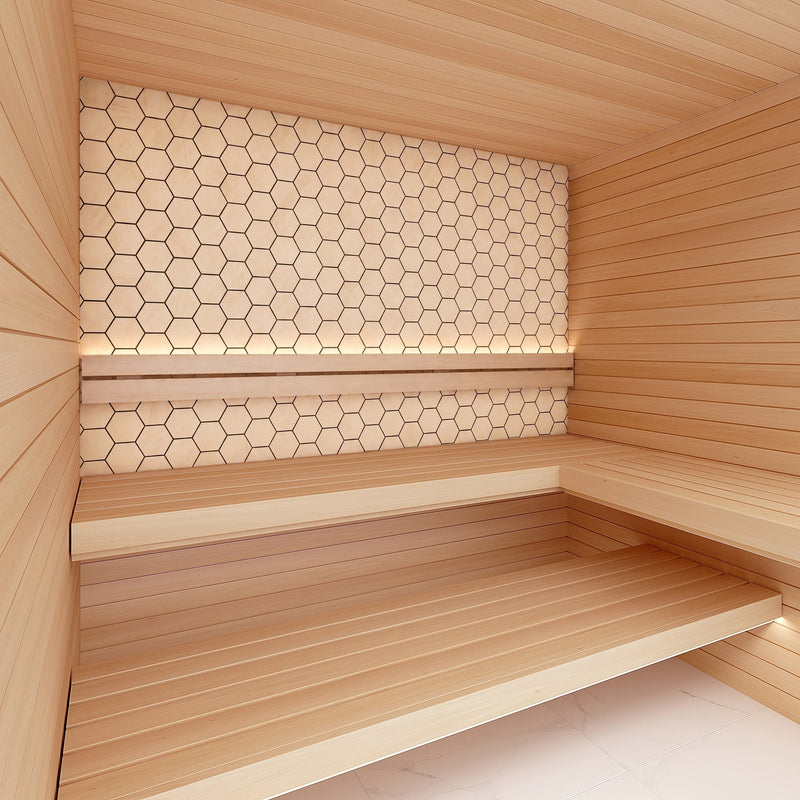 ProSaunas SaunaDécor Hive Hexagon Wall Panels — 6 Pack