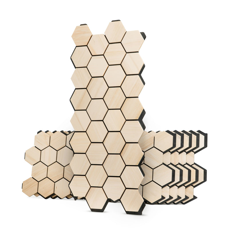 ProSaunas SaunaDécor Hive Hexagon Wall Panels — 6 Pack