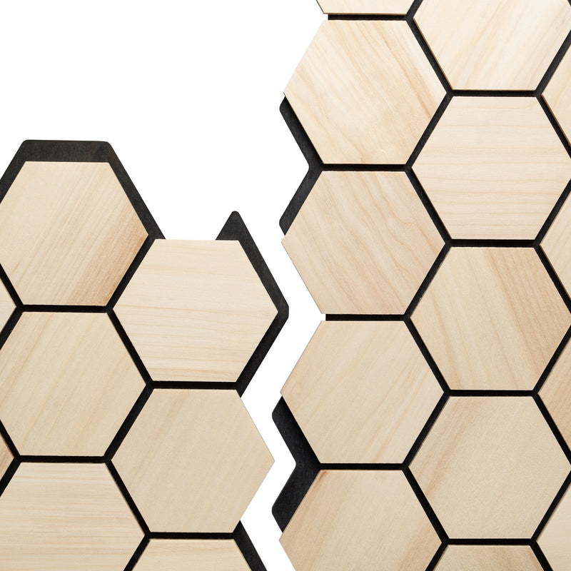 ProSaunas SaunaDécor Hive Hexagon Wall Panels — 6 Pack