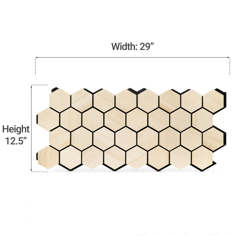 ProSaunas SaunaDécor Hive Hexagon Wall Panels — 6 Pack
