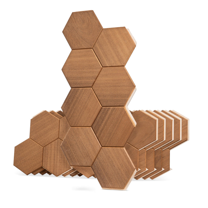 ProSaunas SaunaDécor Hive Hexagon Wall Panels — 6 Pack