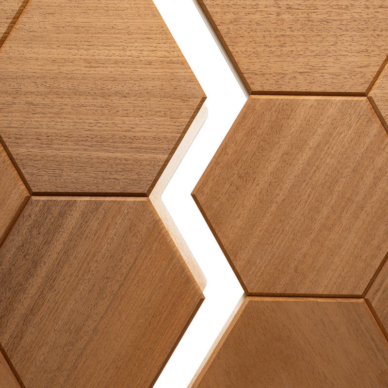 ProSaunas SaunaDécor Hive Hexagon Wall Panels — 6 Pack