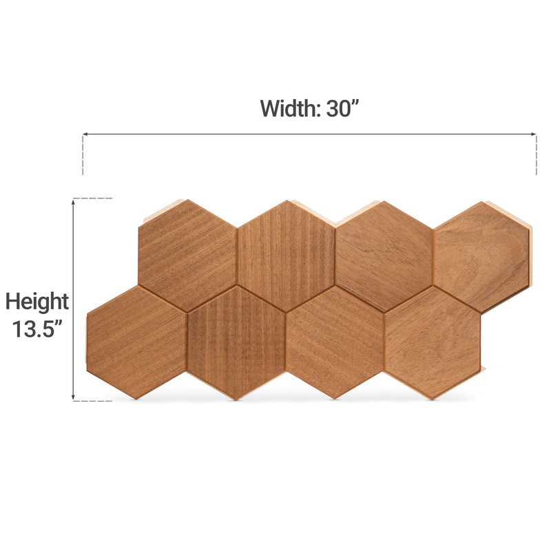 ProSaunas SaunaDécor Hive Hexagon Wall Panels — 6 Pack