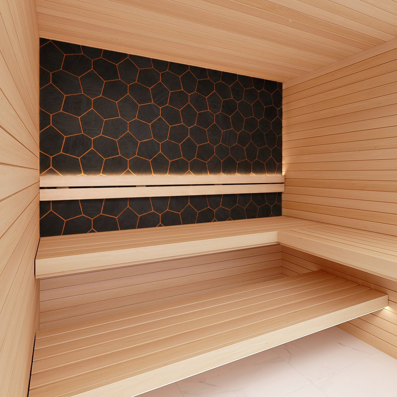 ProSaunas SaunaDécor Modern Wall Panels — 6 Pack