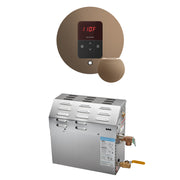 MS 9 kW (9000 W) Steam Shower Generator Package with round iTempo Control in Nouveau Bronze — Nuoveau Bronze