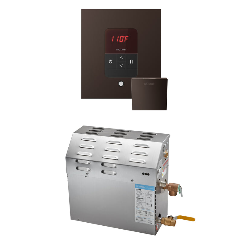 MS 6 kW (6000 W) Steam Shower Generator Package with square iTempo Control in Oil-Rubbed Bronze — Oil-Rubbed Bronze