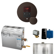 MS 12 kW (12000 W) Steam Shower Generator Package with round iTempo Control in Oil-Rubbed Bronze and Accessories — Oil-Rubbed Bronze