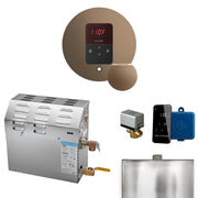 MS 5 kW (5000 W) Steam Shower Generator Package with round iTempo Control in Nouveau Bronze and Accessories — Nuoveau Bronze