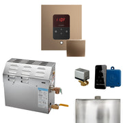 MS 10 kW (10000 W) Steam Shower Generator Package with square iTempo Control in Nouveau Bronze and Accessories — Nuoveau Bronze