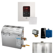 MS 6 kW (6000 W) Steam Shower Generator Package with square iTempo Control in White and Accessories — White