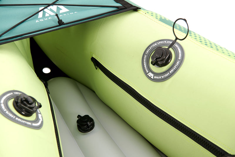 Ripple-370 Inflatable 3-Person Recreational Canoe/Kayak Set
