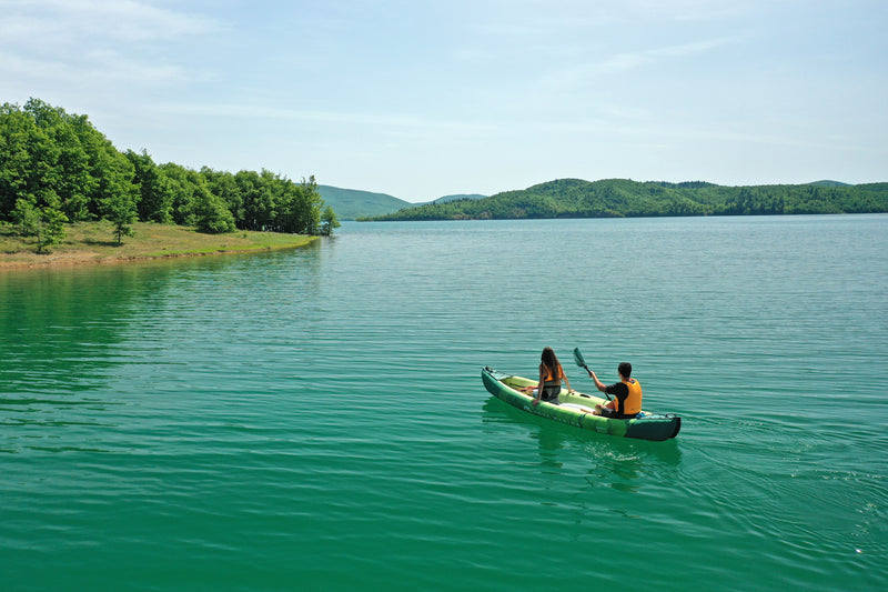 Ripple-370 Inflatable 3-Person Recreational Canoe/Kayak Set