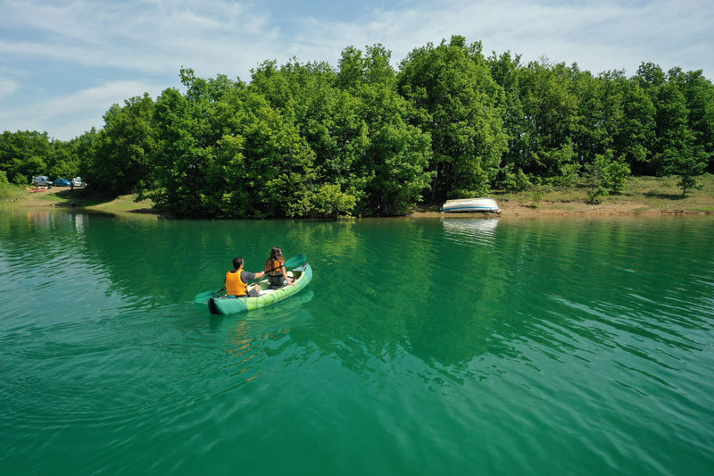 Ripple-370 Inflatable 3-Person Recreational Canoe/Kayak Set