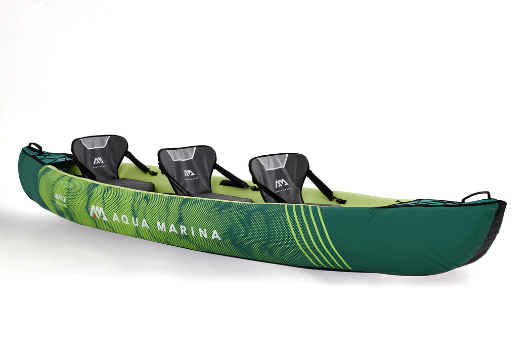 Ripple-370 Inflatable 3-Person Recreational Canoe/Kayak Set