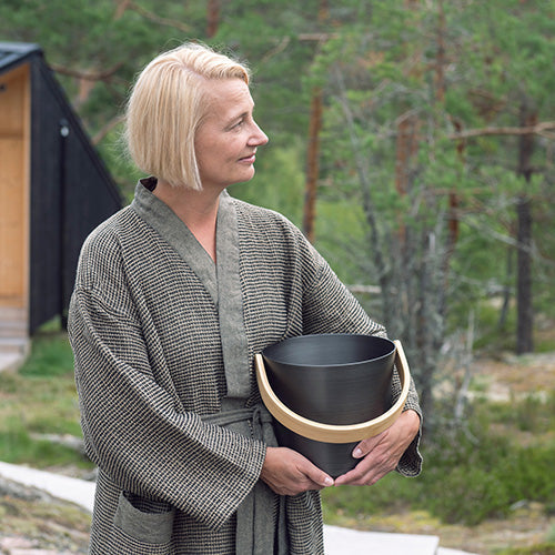 Rento Curved Handle Sauna Bucket