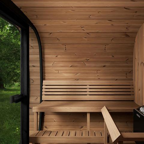 SaunaLife Model CL7G: Luxury Outdoor Sauna Experience