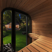 SaunaLife CL3GB outdoor sauna — black paint option