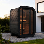 SaunaLife CL3GB outdoor sauna — black paint option