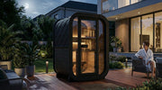 SaunaLife CL3GB outdoor sauna — black paint option