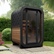 SaunaLife CL3G outdoor sauna — natural finish option