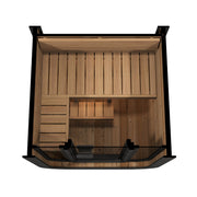 SaunaLife CL3GB outdoor sauna — black paint option