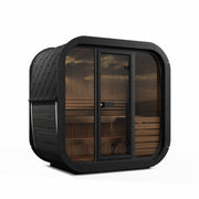 SaunaLife CL4GB outdoor sauna — black paint option