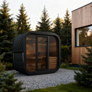 SaunaLife CL4GB outdoor sauna — black paint option