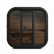 SaunaLife CL4GB outdoor sauna — black paint option