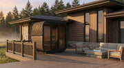 SaunaLife CL4GB outdoor sauna — black paint option