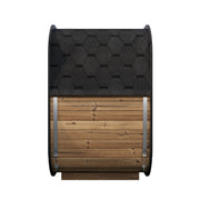 SaunaLife CL4G outdoor sauna — natural finish option