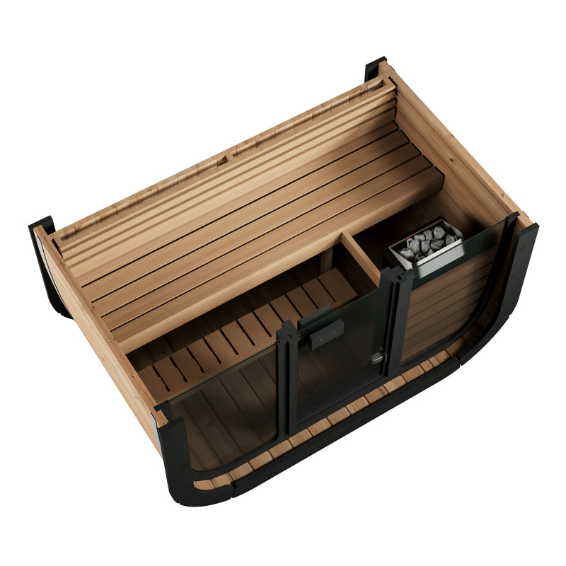 SaunaLife CL4GB outdoor sauna — black paint option
