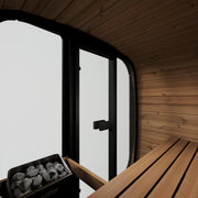 SaunaLife CL4G outdoor sauna — natural finish option