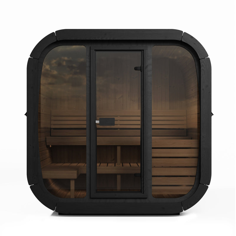 SaunaLife CL5GB outdoor sauna — black paint option