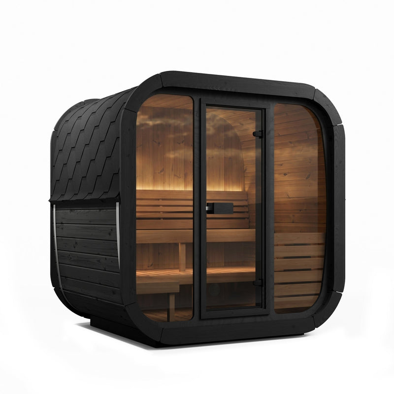 SaunaLife CL5GB outdoor sauna — black paint option
