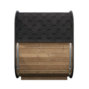 SaunaLife CL5G outdoor sauna — natural finish option
